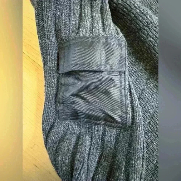 Rare Vintage Y2K 90s Ralph Ralph Lauren Lambs Wool Quilted Ribbed Winter Sweater - Picture 4 of 8